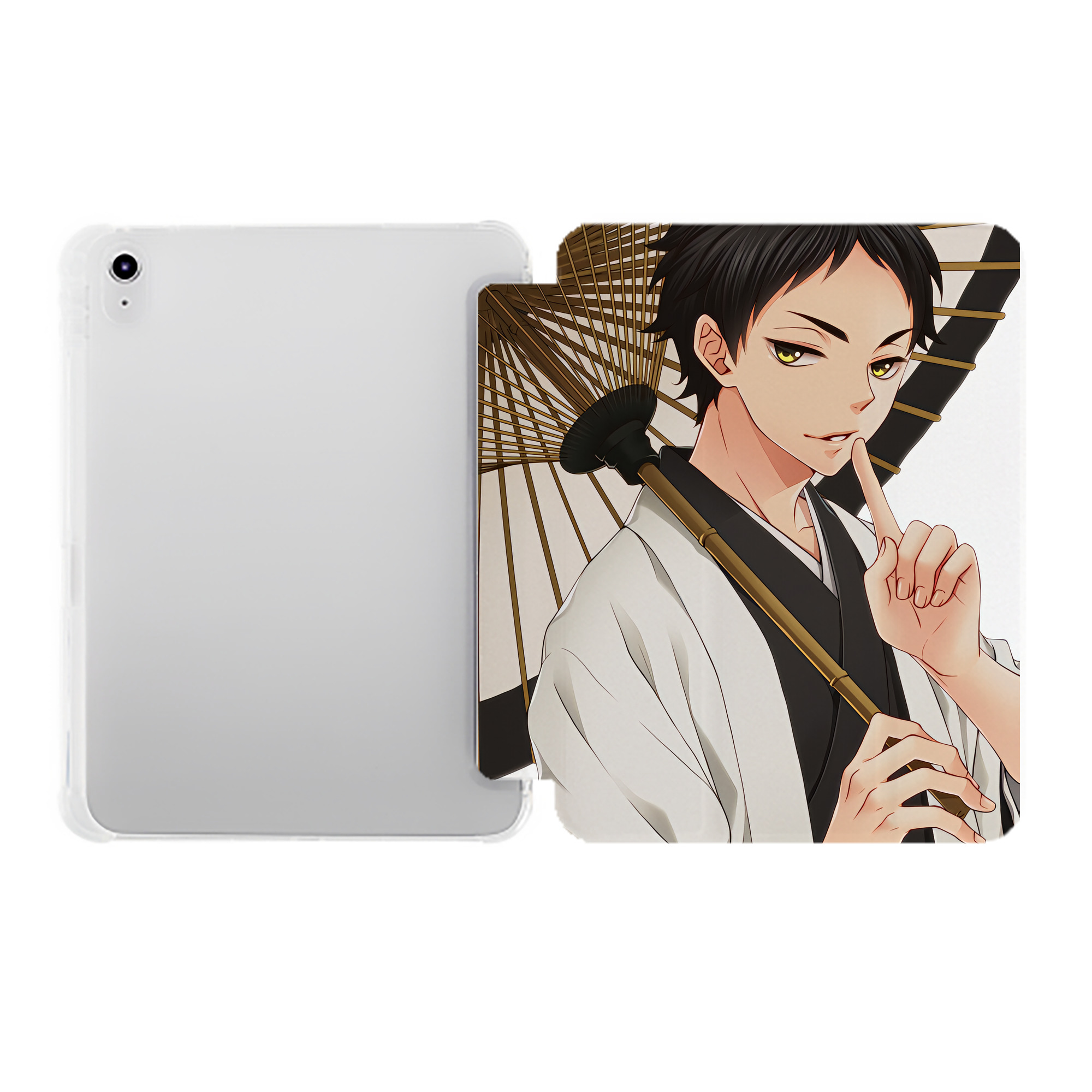 （画像用） ハイキュー!! Haikyu!! IPad ケース ペン収納付き 三つ折りスタンド PUレザー×シリコン 対応機種9.5/10.5/10.9インチ